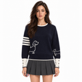 Thom Browne Women's Dog Pattern Pullover Sweater