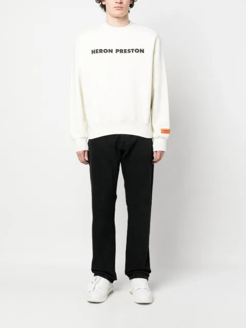 Heron Preston logo-print organic cotton sweatshirt