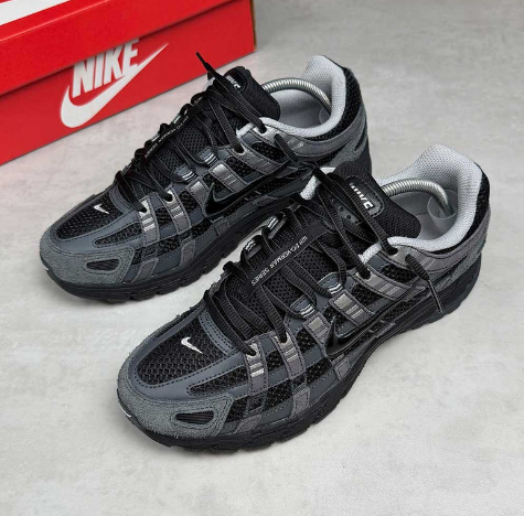 Nike P-6000 Suede 'Anthracite/Black/Chrome/Metallic Silver' Sneakers