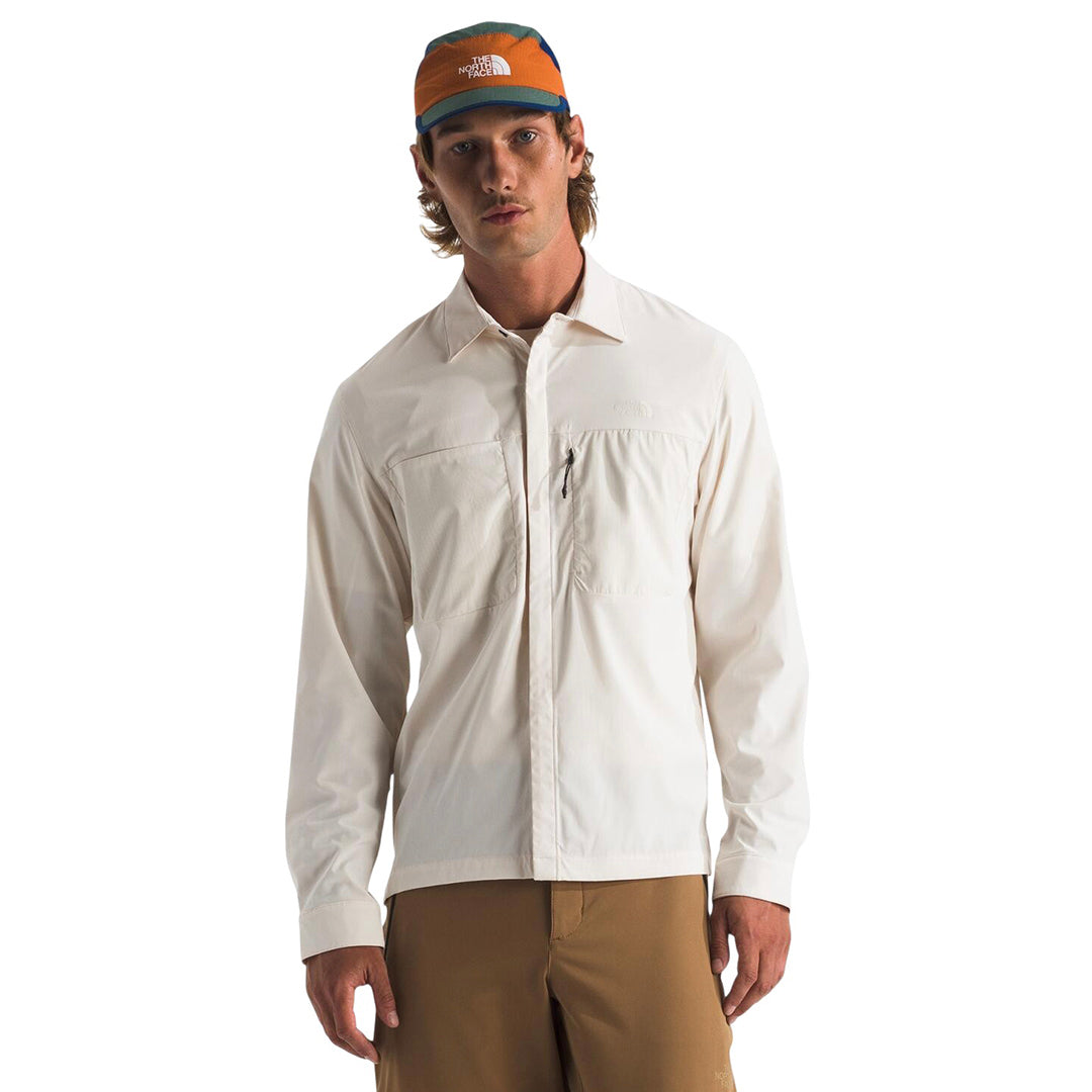 Camisa Lightrange Hike para hombre color blanco