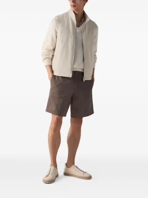 Zegna zip linen vest
