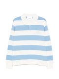 Axel Arigato Rey striped-pattern logo-embroidery polo sweater