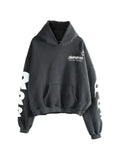 RRR123 Membership Uso logo-print hoodie