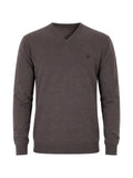 UOMINITALIANI V-neck embroidered-logo sweater