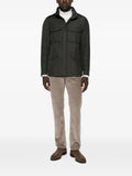 Moorer four-pocket epaulette jacket