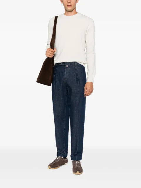 Magazzino Ricambi ribbed-trim crew-neck sweater