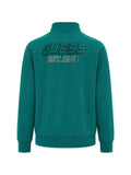 GUESS USA logo-embroidered zip-up jacket