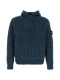 Stone Island 5100065 mouliné cotton-chenille zip-up sweater