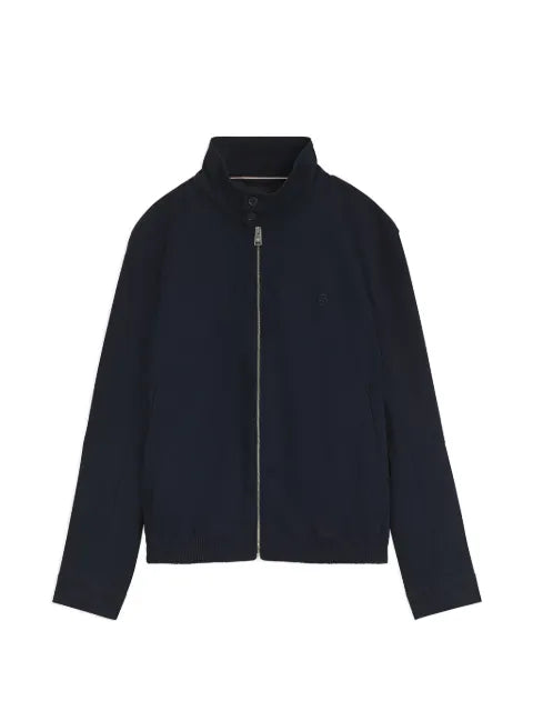 BOSS water-repellent jacket in mercerised stretch cotton