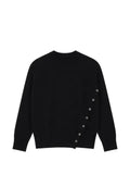 Carrer asymmetric-button raglan-sleeve sweater