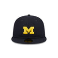 New Era 5950 Michigan Wolverines Side Script Fitted Hat