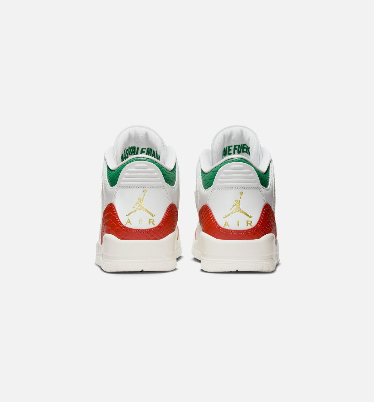 Air Jordan 3 Retro El Vuelo Men's Shoes - White/Green/Red/Gold