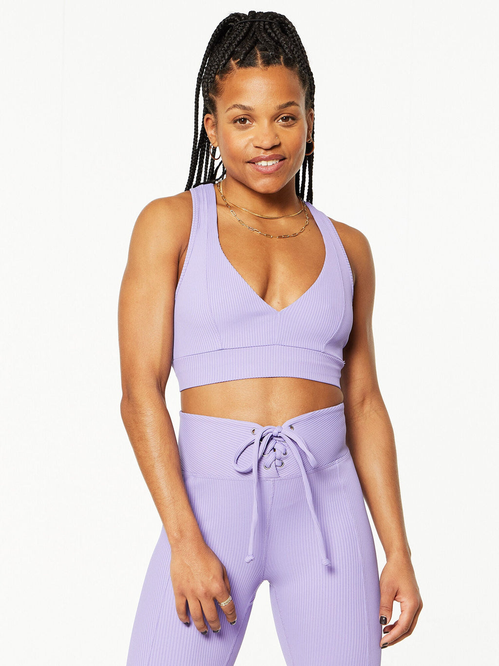 RIBBED TESS BRA