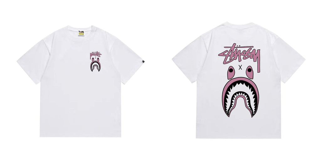 BAPE Contrast Shark Wordmark Graphic T-Shirt