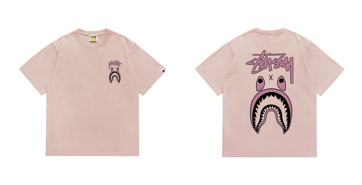 BAPE Contrast Shark Wordmark Graphic T-Shirt