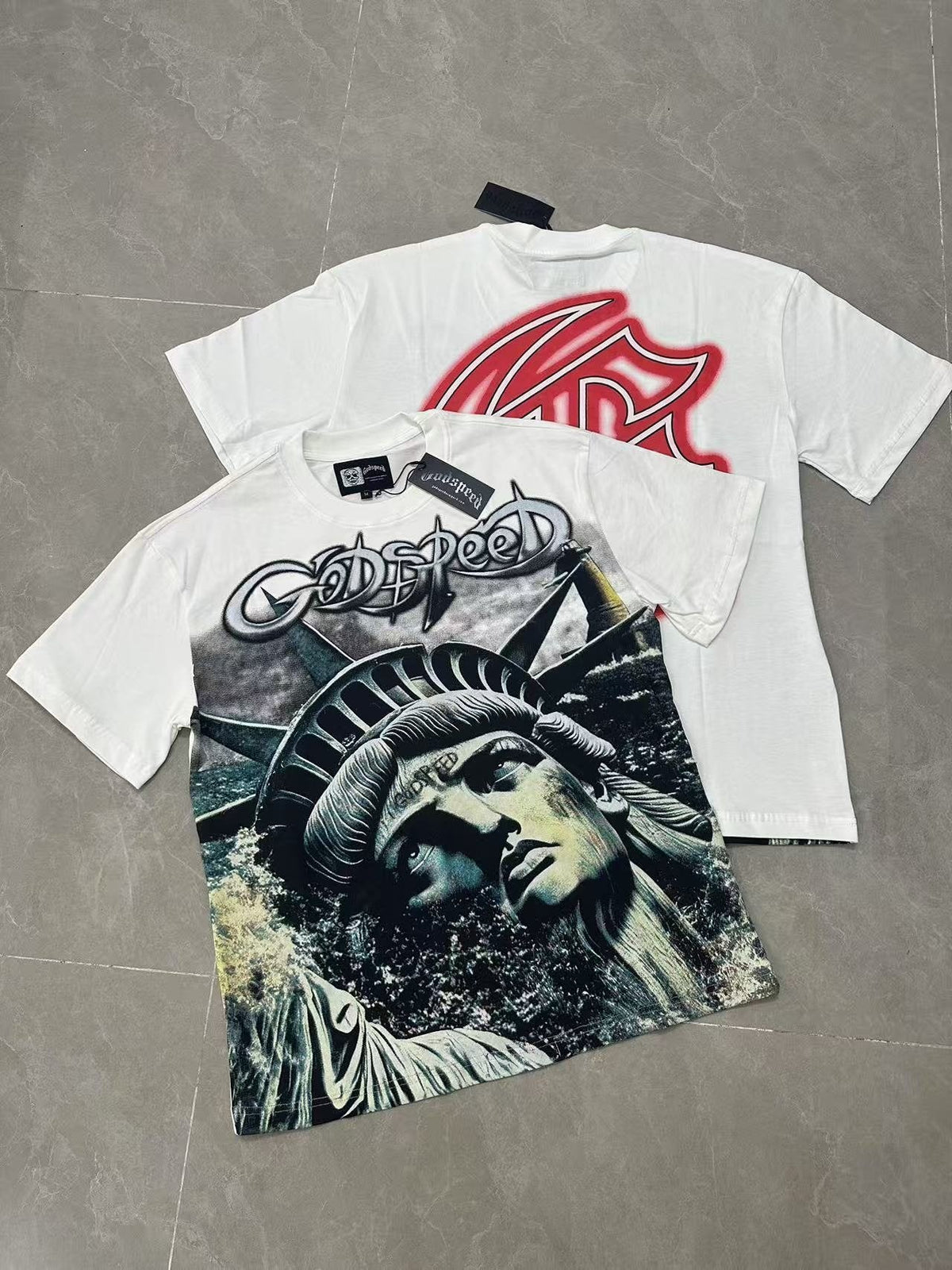 Godspeed Statue Graphic T-Shirt