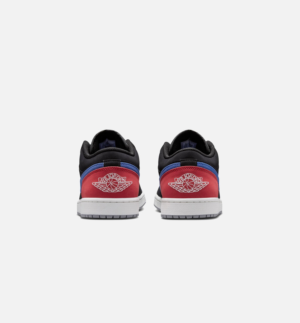 Air Jordan 1 Low Men's Lifestyle Shoes - Black/Summit White/True Blue/Varsity Red