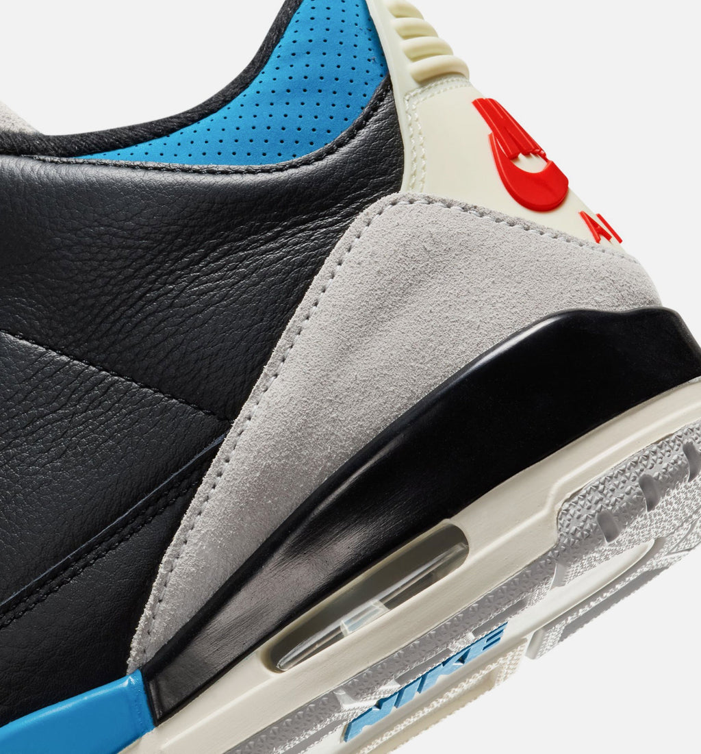 Air Jordan 3 Retro OG Rare Air Men's – Black/Chile Red/Neutral Grey