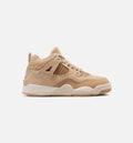 Air Jordan 4 Retro Cozy Girl Preschool Girls' Sneakers - Hemp / Off-White