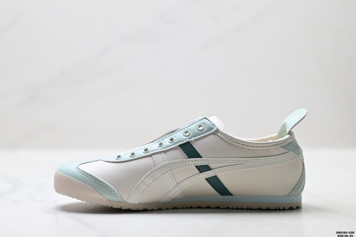 Onitsuka Tiger Retro Low Top White Light Blue Unisex Shoes Style 16