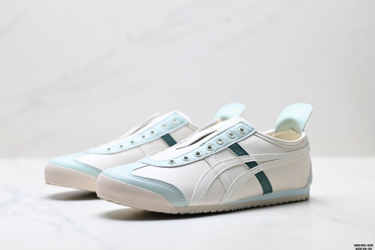 Onitsuka Tiger Retro Low Top White Light Blue Unisex Shoes Style 16