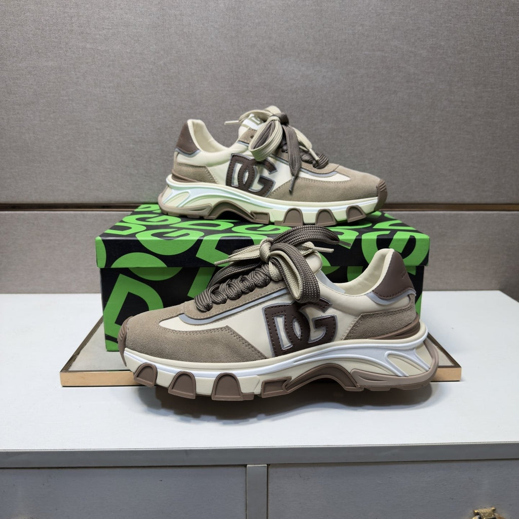 Dolce & Gabbana Taupe Chunky Sole Sneakers