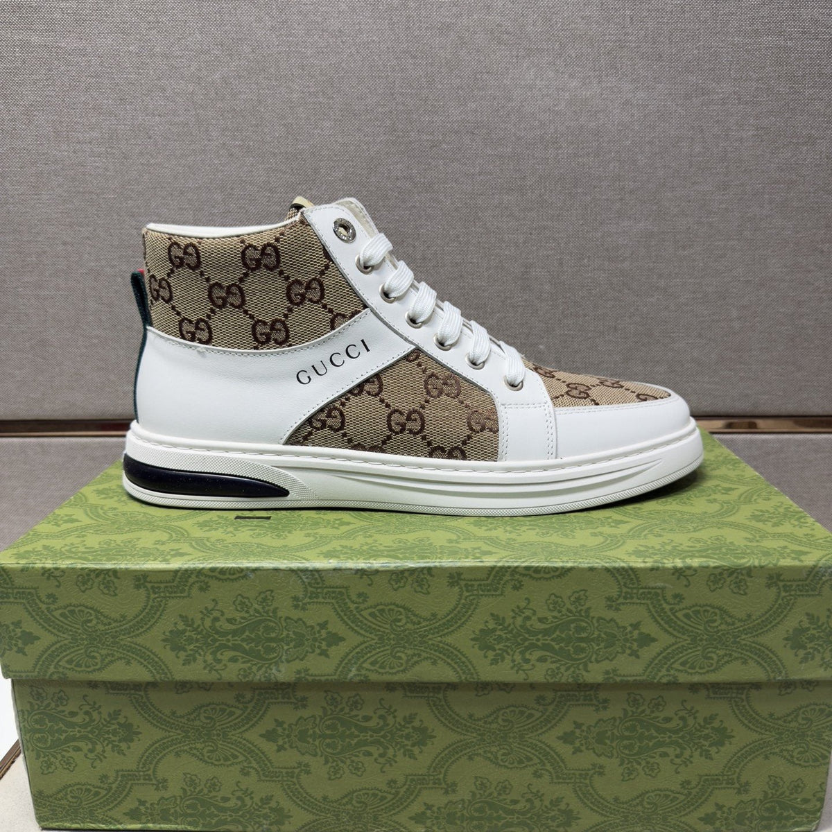 Gucci Men's Patterned High-Top Sneakers