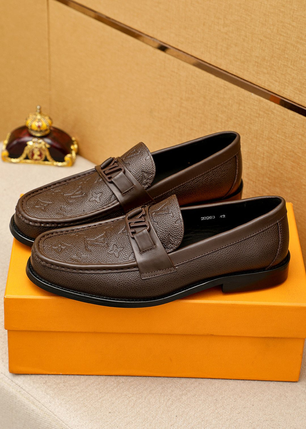 Louis Vuitton Textured Hardware Loafers