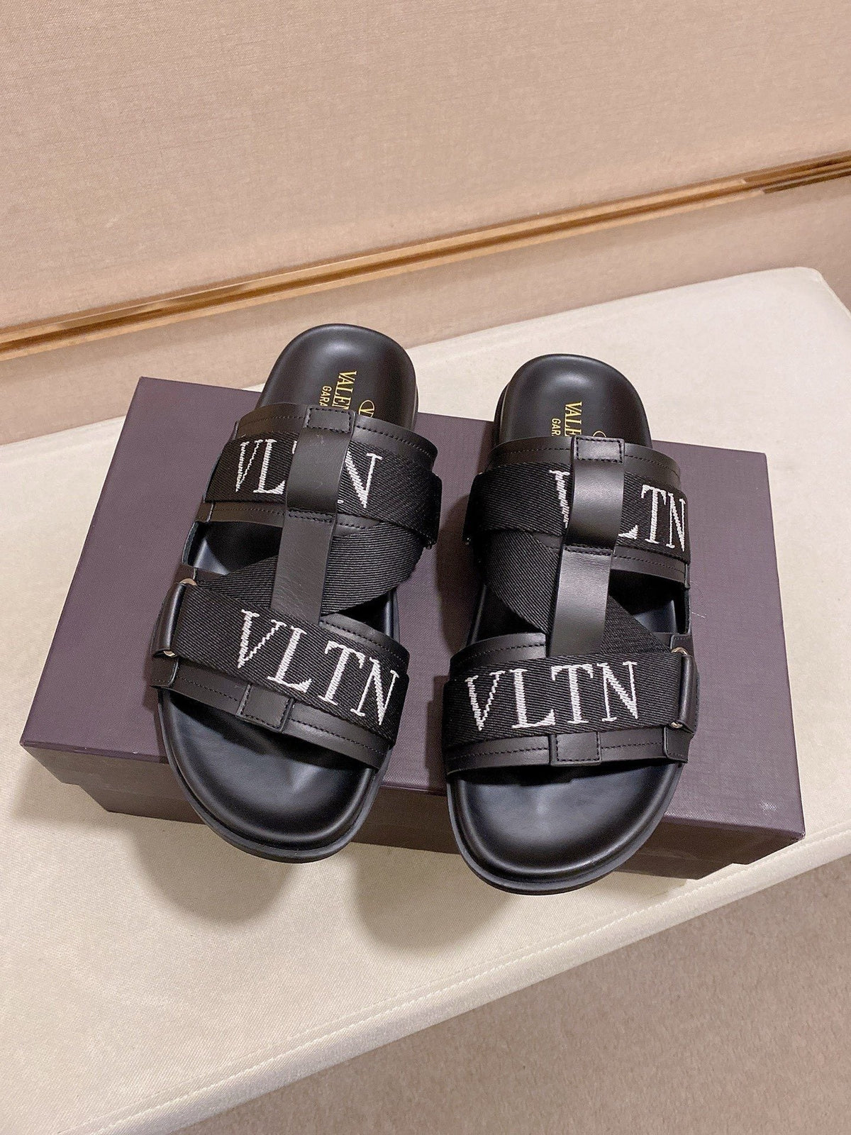 Valentino VLTN Strap Slide Sandals
