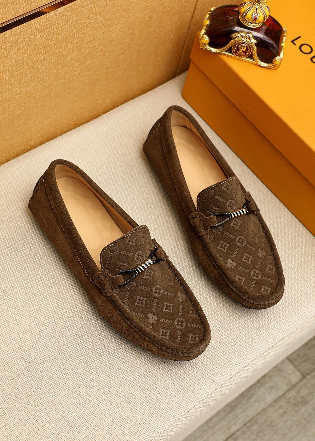 Louis Vuitton Embossed Hardware Loafers
