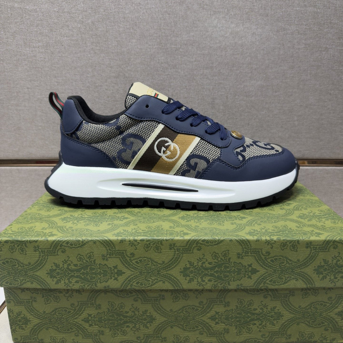 Gucci Patterned Low-Top Sneakers