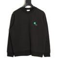 Dior 26FW Black Four-Leaf Clover Embroidered Crewneck Sweatshirt